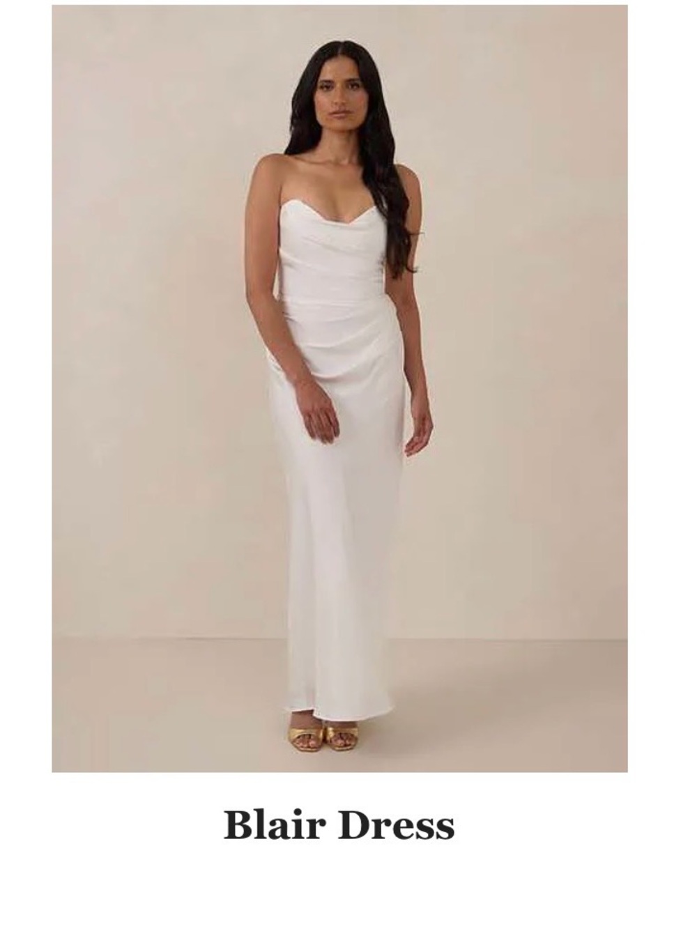 Blair Dress - White Elegant Midi Dress